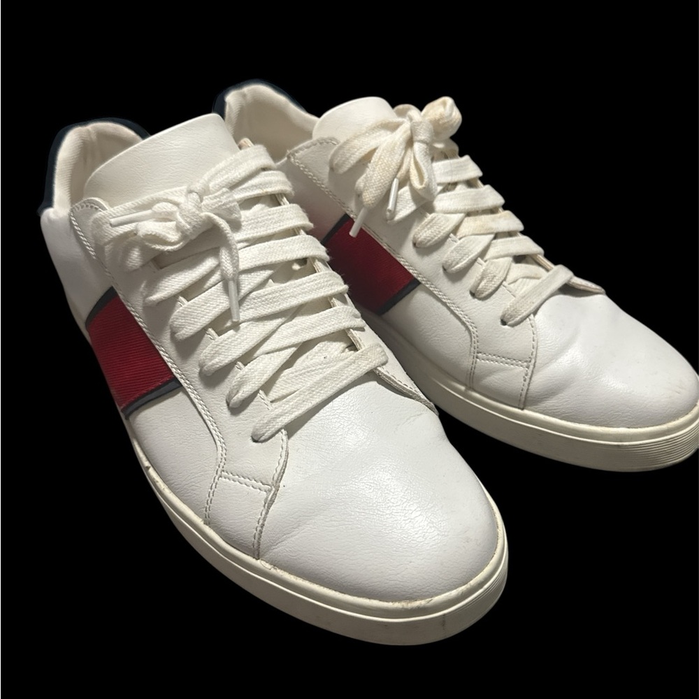 Aldo White and Red Men's Sneakers